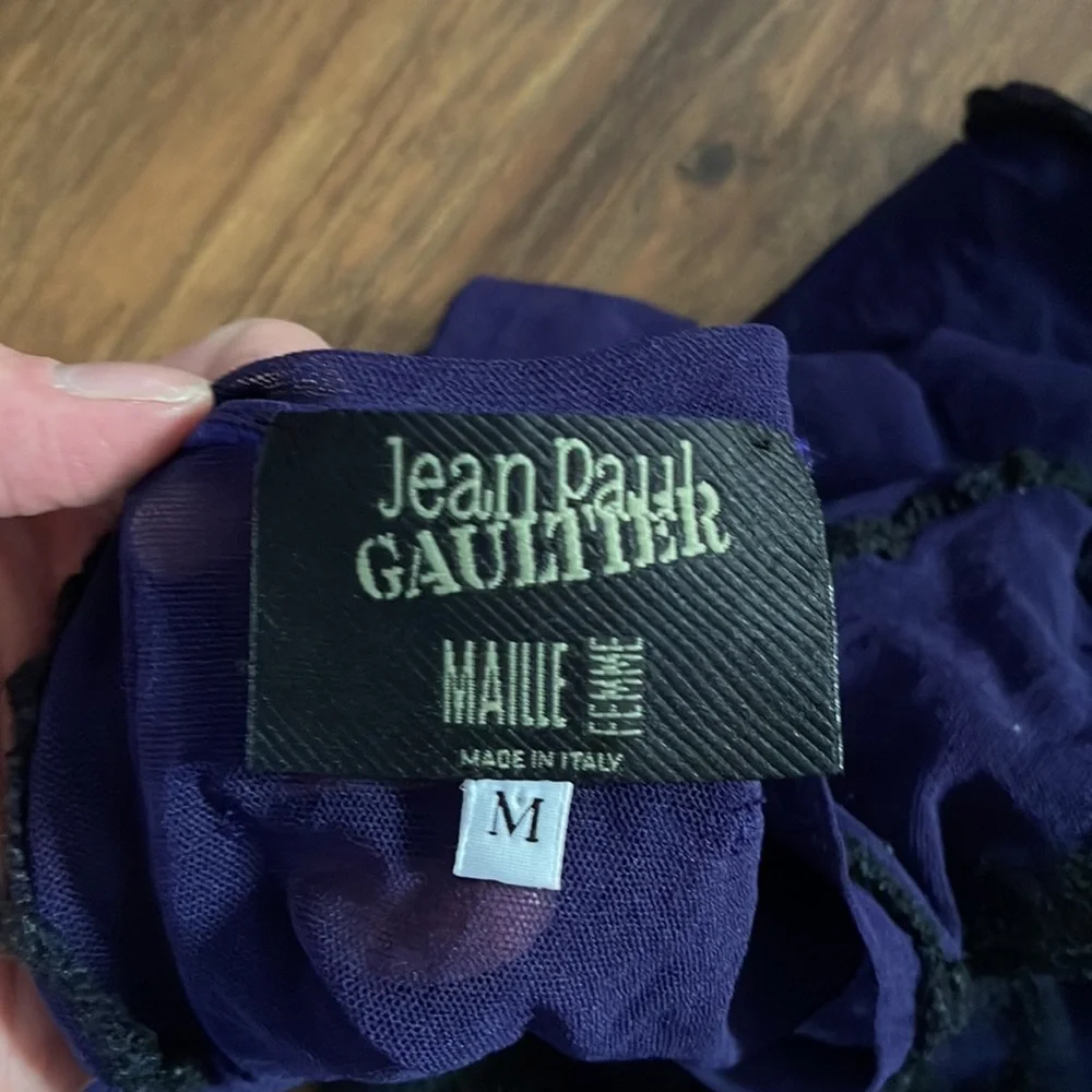 Jean Paul Gaultier F/W 2001 mesh script top - Picture 5 of 5